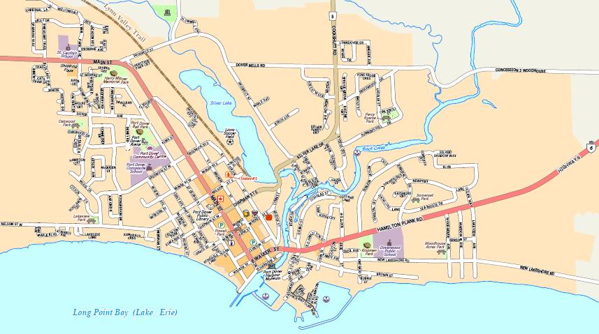 Printable Map of Port Dover