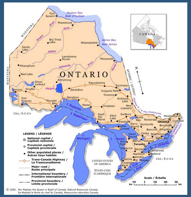 Ontario Map