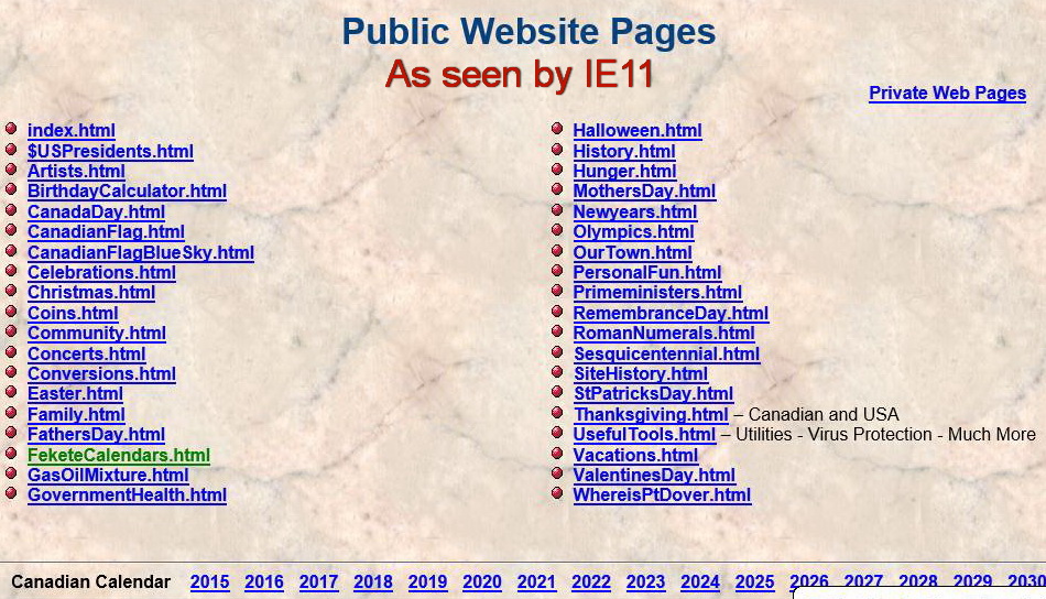 site index as seen by IE11 site index as seen by IE11